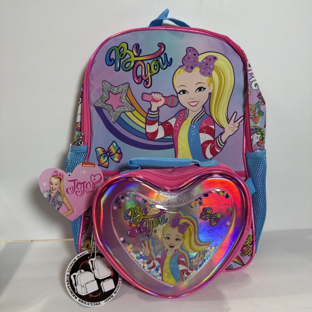 Jojo‎ Siwa  Backpack/ Lunch box Combo 17"